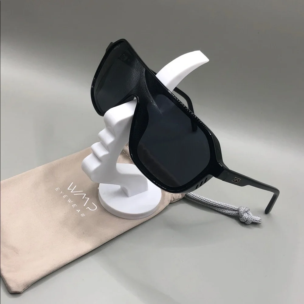 WearMe Pro Ryder Shield Sunglasses Black Wear Me Pro WMP Eyewear